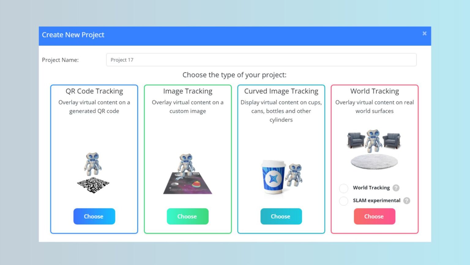 New in MyWebAR: Curved Image Tracking