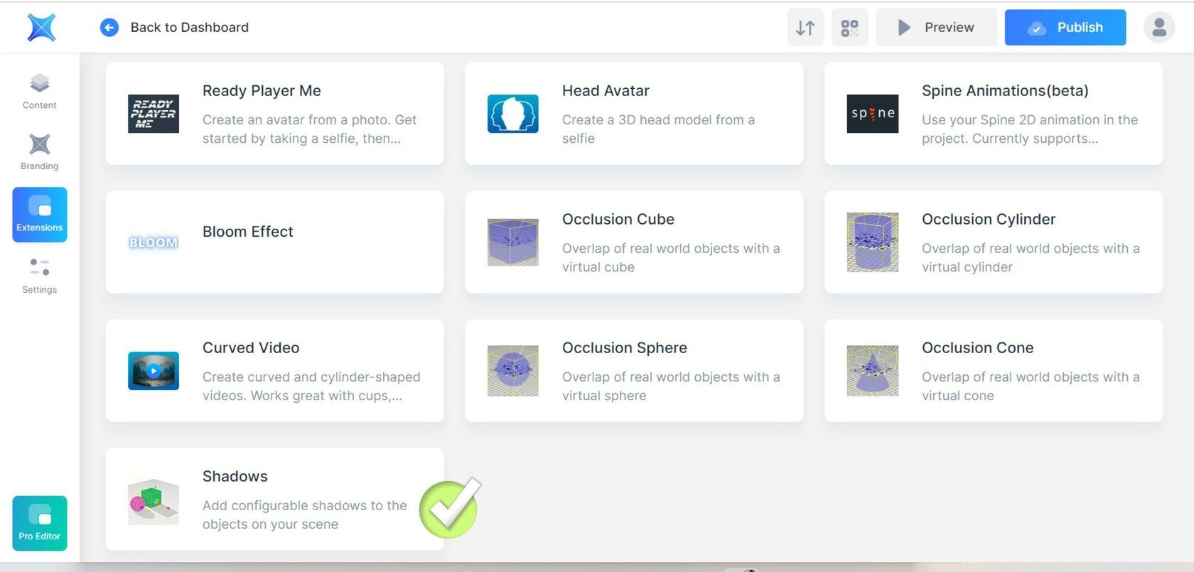 New in MyWebAR: Shadows Plugin