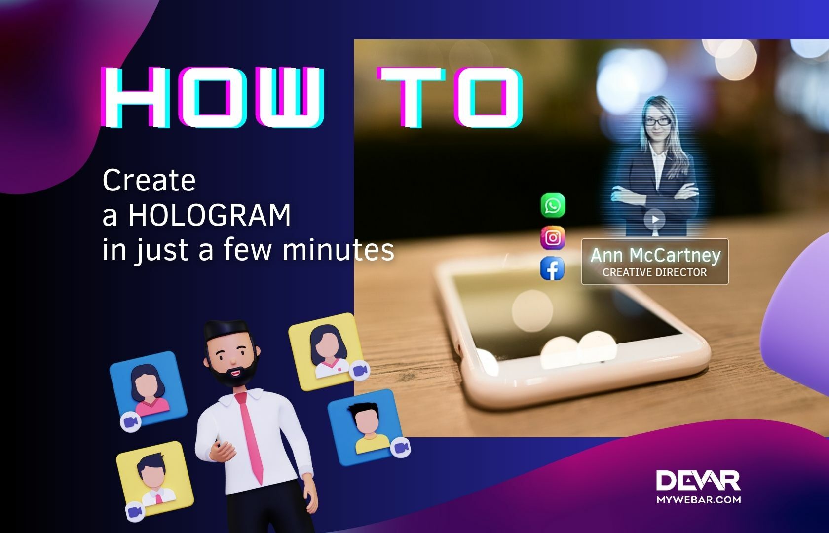 New plugin on MyWebAR – Holograms
